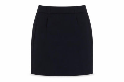 Cortefiel Womens Blue Polyester A-Line Skirt Size L Zip