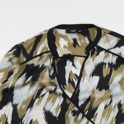 Womens UK Size S Wallis Multicoloured Basic Blouse