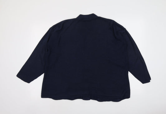 Womens UK Size M Bonmarché Blue Cardigan Jumper