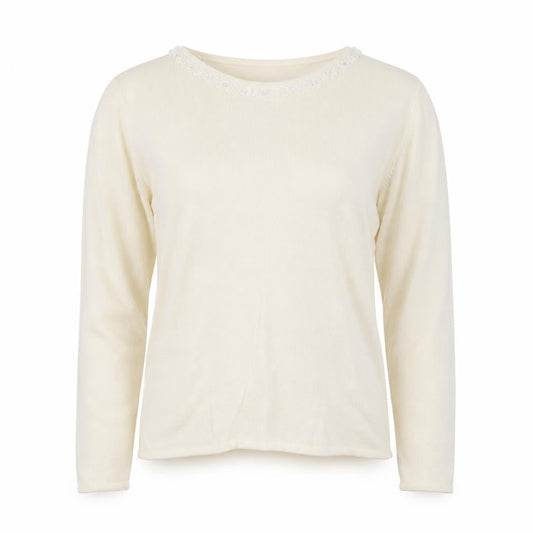 Womens UK Size 14 Pure&Natural Ivory Pullover Jumper