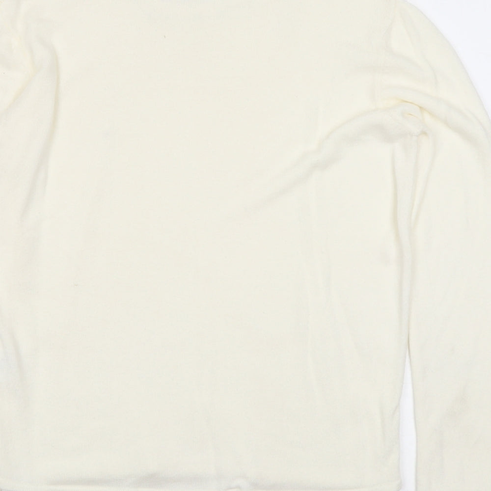 Womens UK Size 14 Pure&Natural Ivory Pullover Jumper
