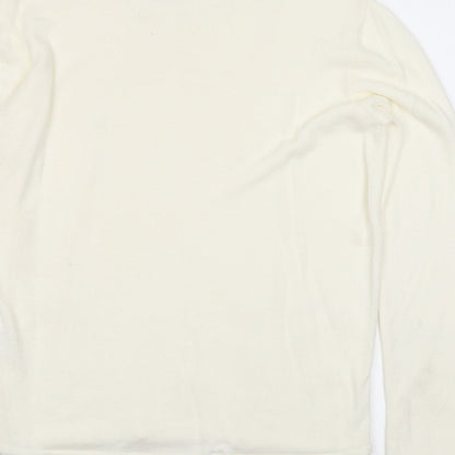 Womens UK Size 14 Pure&Natural Ivory Pullover Jumper