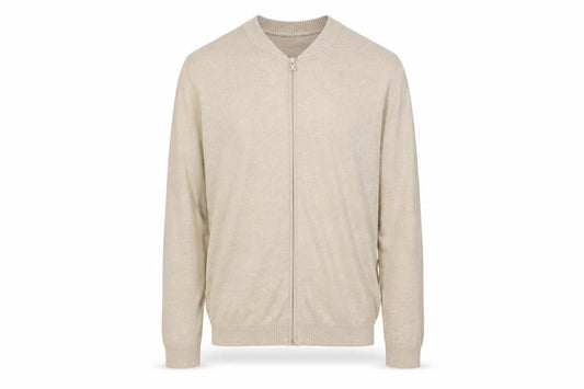 Mens UK Size S ASOS Beige Full Zip Jumper