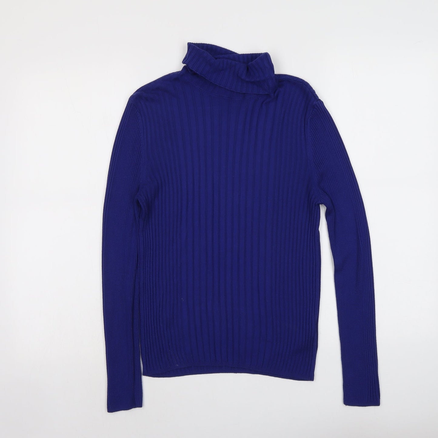 Womens UK Size M Cooperative Blue Pullover Jumper