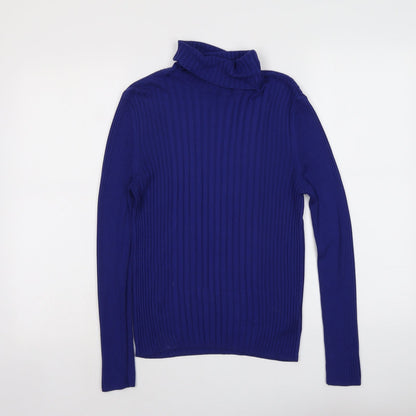 Womens UK Size M Cooperative Blue Pullover Jumper