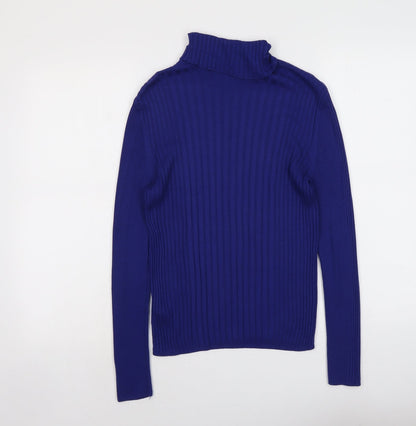 Womens UK Size M Cooperative Blue Pullover Jumper