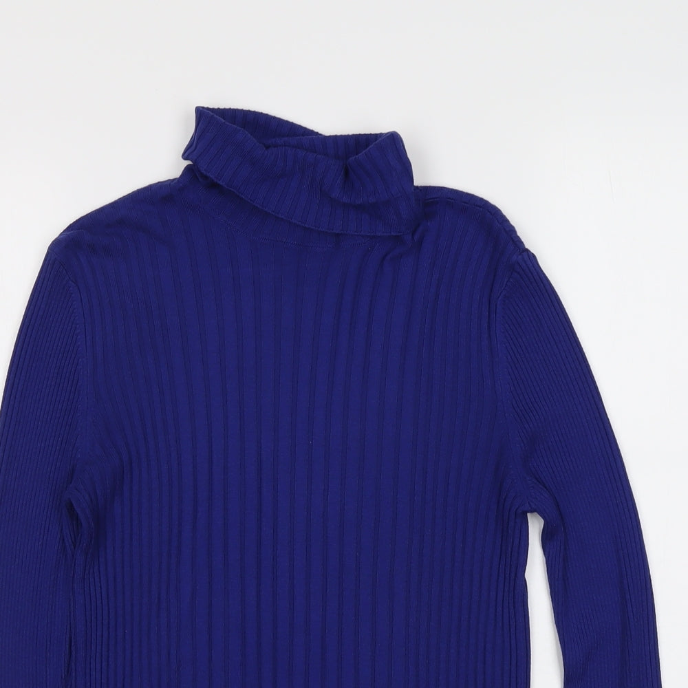 Womens UK Size M Cooperative Blue Pullover Jumper