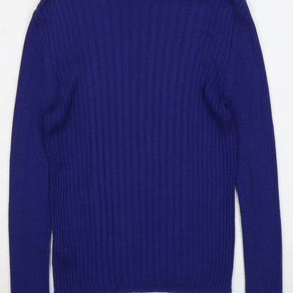 Womens UK Size M Cooperative Blue Pullover Jumper