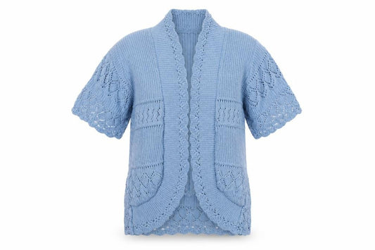 Womens UK Size M Pure&Natural Blue Cardigan Jumper