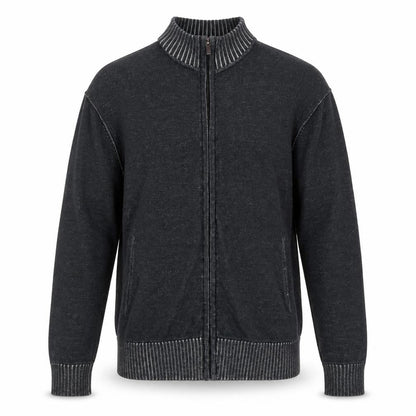 Foxhole Mens Grey Cotton Full Zip Sweatshirt Size L
