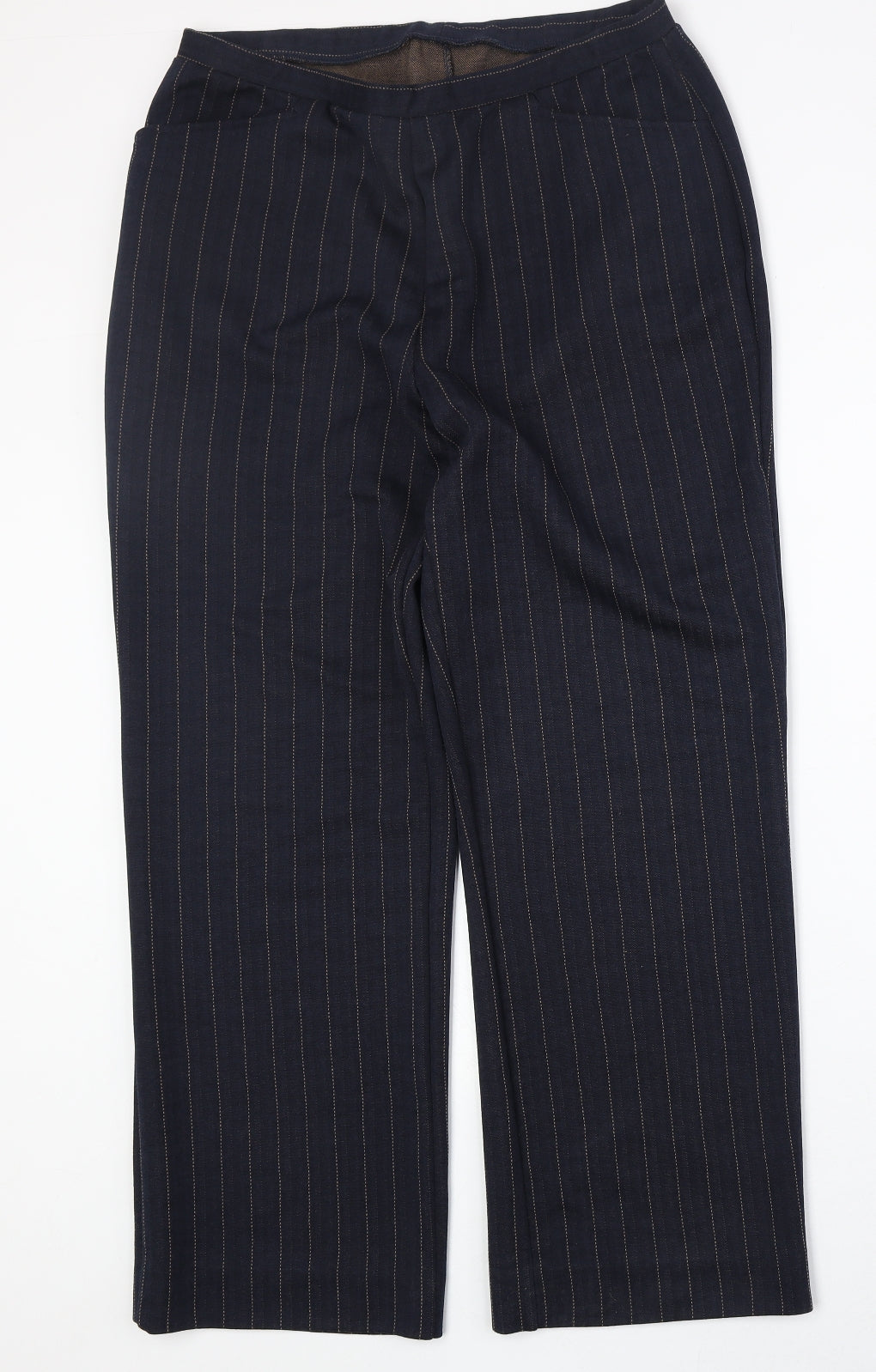 Womens UK Size 32 in Preworn Regular Fit  Blue Trousers