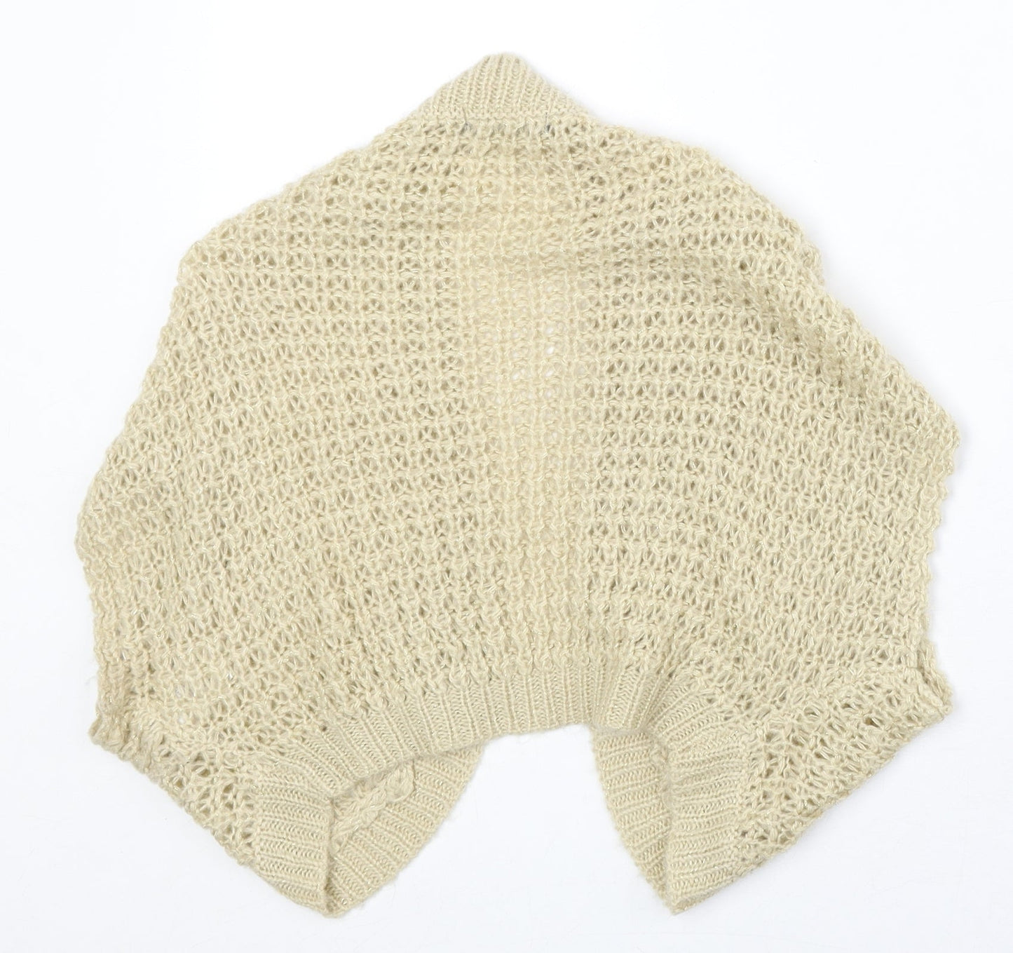 Gina Tricot Womens Beige V-Neck Acrylic Cardigan Jumper Size XS