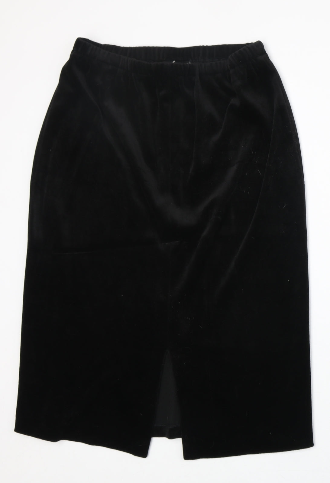 Frank Usher Womens Black Polyester A-Line Skirt Size 28 in