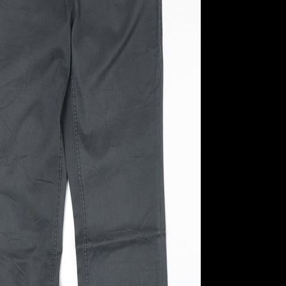 Cecil Womens Grey Cotton Straight Jeans Size 28 in Regular Zip