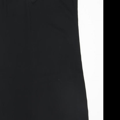 Pimkie Womens Black Polyester Slip Dress Size M V-Neck Pullover