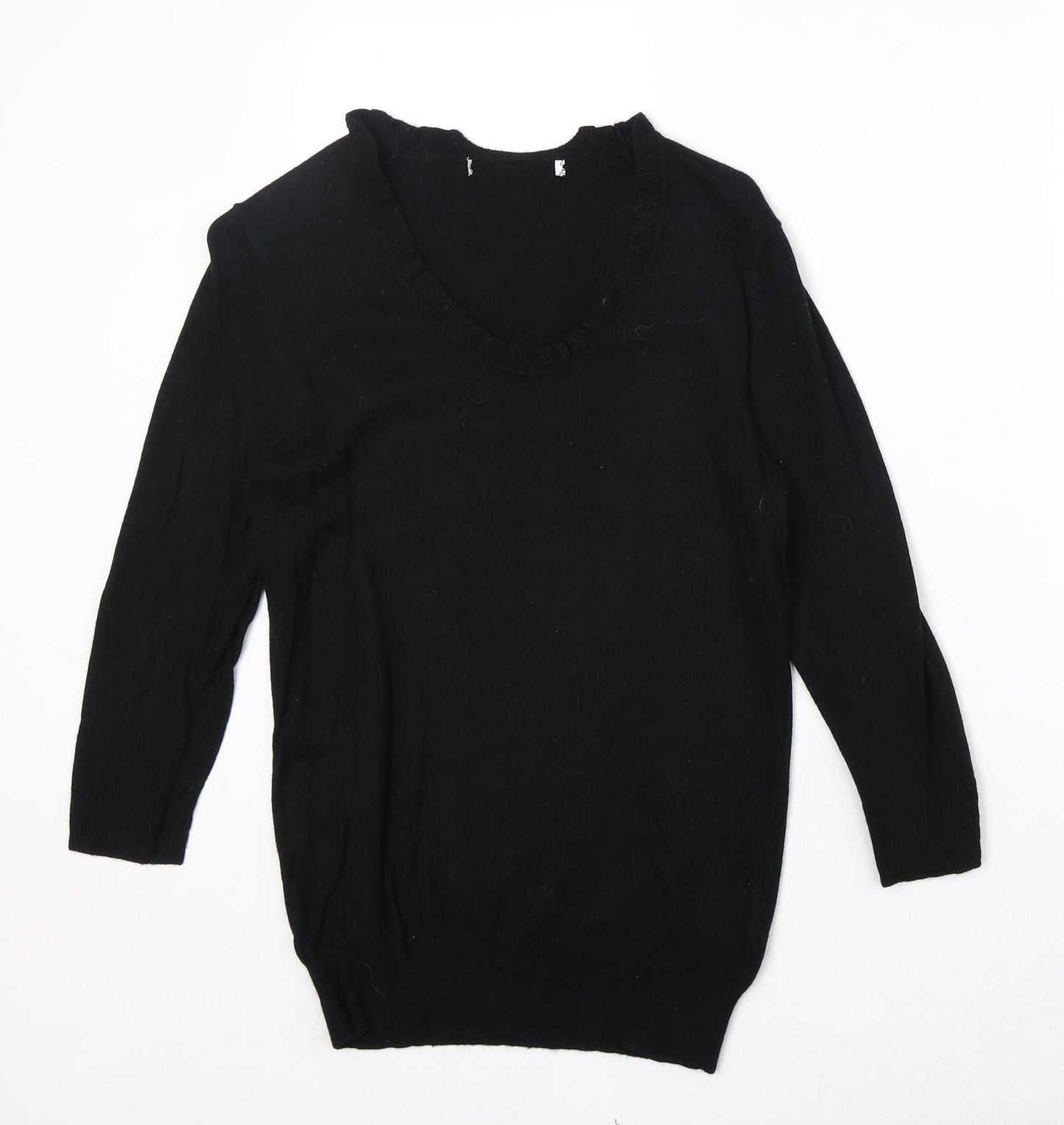 Womens UK Size M Preworn Black Pullover Jumper