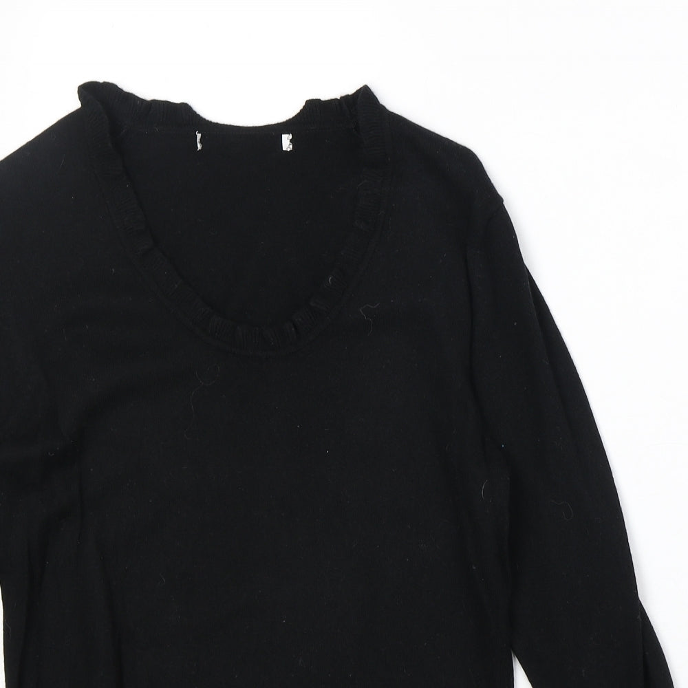 Womens UK Size M Preworn Black Pullover Jumper