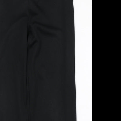 Liquid Womens Black Polyester Trousers Size 34 in Regular