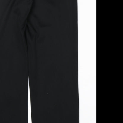 Liquid Womens Black Polyester Trousers Size 34 in Regular