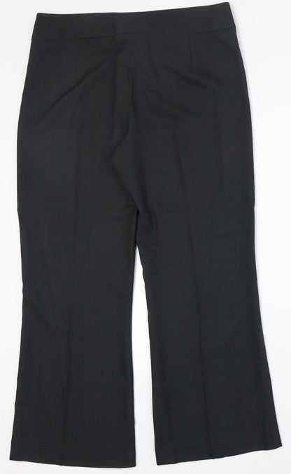 Autonomy Womens Grey Polyester Dress Pants Trousers Size 14 Regular Zip