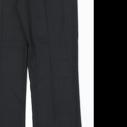 Autonomy Womens Grey Polyester Dress Pants Trousers Size 14 Regular Zip