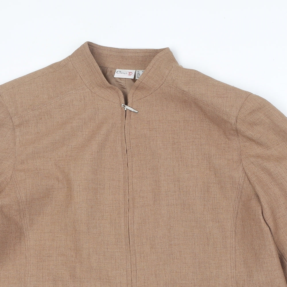 Womens UK Size 18 Oscar B Brown Jacket