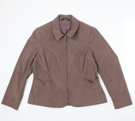 Womens UK Size 14 Bonmarché Brown Jacket