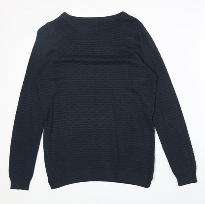 Womens UK Size M VILA Blue Pullover Jumper
