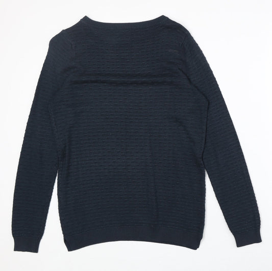 Womens UK Size M VILA Blue Pullover Jumper