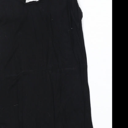 Forever Fashion Womens Black Viscose Basic Tank Size M Round Neck