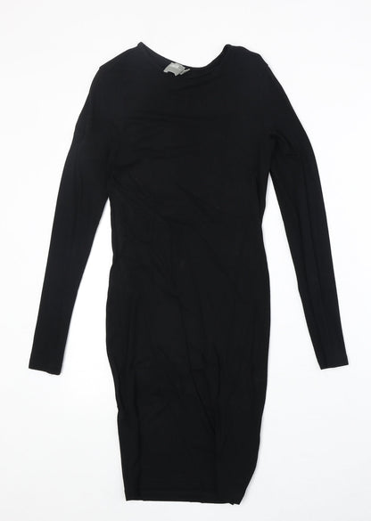 ASOS Womens Black Viscose Bodycon Size 4XL Round Neck Pullover