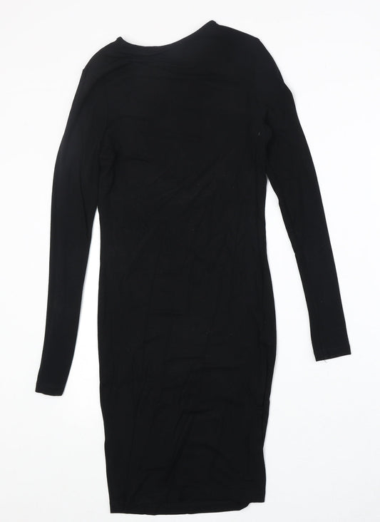 ASOS Womens Black Viscose Bodycon Size 4XL Round Neck Pullover