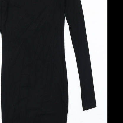 ASOS Womens Black Viscose Bodycon Size 4XL Round Neck Pullover