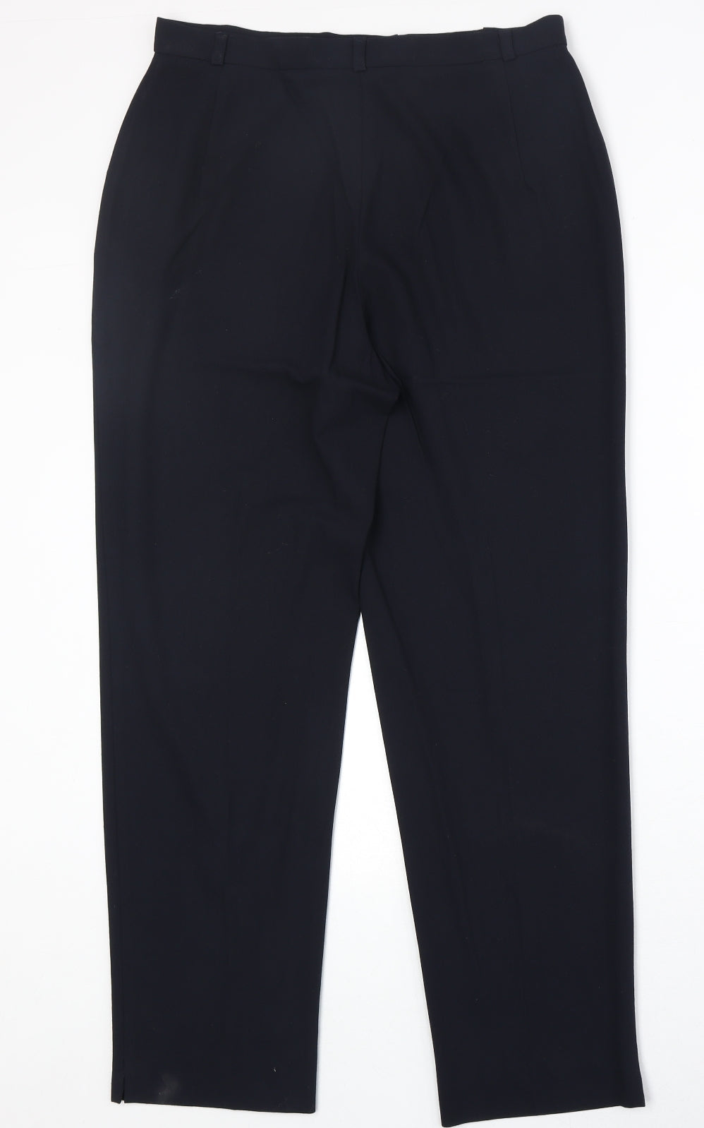 Womens UK Size 14 Marks and Spencer Regular Fit Carrot Black Trousers