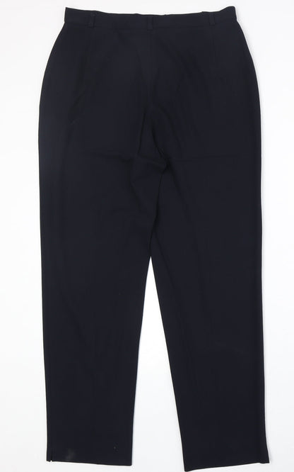 Womens UK Size 14 Marks and Spencer Regular Fit Carrot Black Trousers
