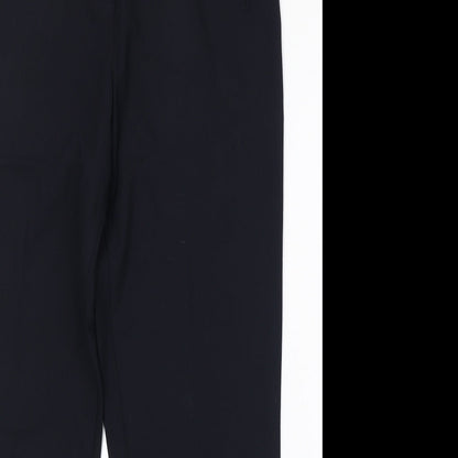 Womens UK Size 14 Marks and Spencer Regular Fit Carrot Black Trousers