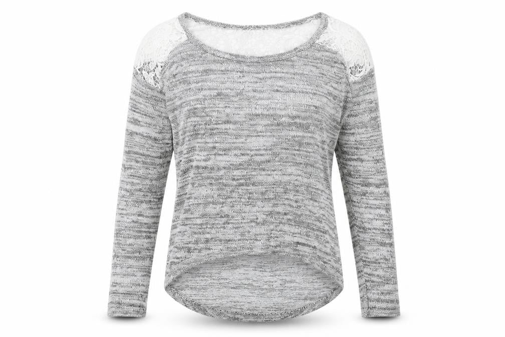 Womens UK Size S Poof Grey Pullover Jumper