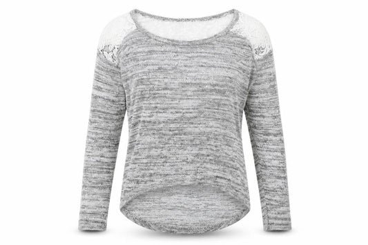 Womens UK Size S Poof Grey Pullover Jumper