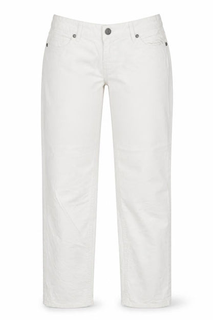 Womens UK Size 8 Lindex Regular Fit Straight White Jeans
