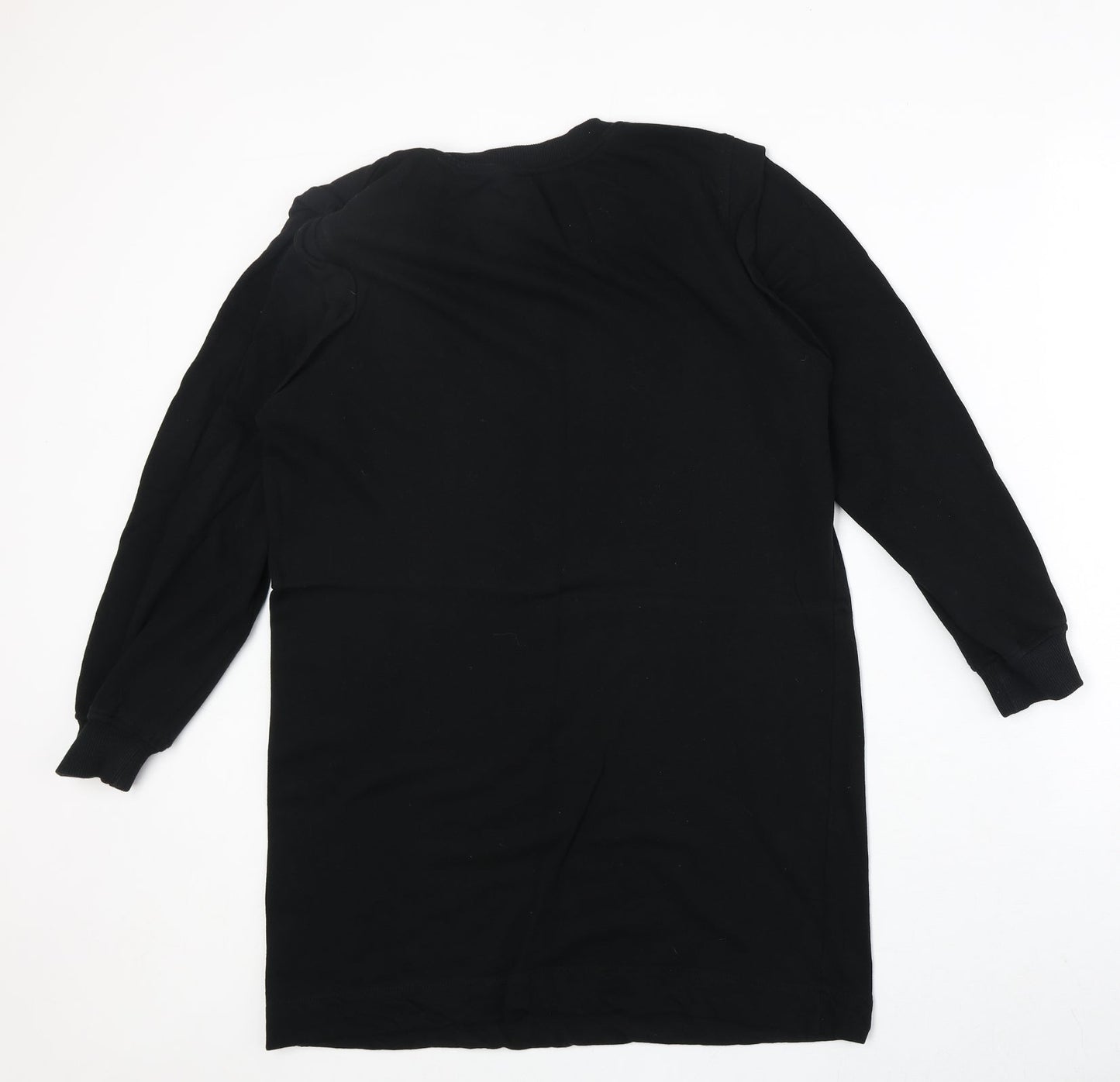 F&F Womens Black Round Neck Polyester Pullover Jumper Size 10