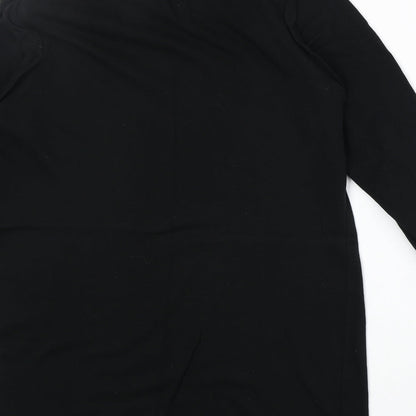 F&F Womens Black Round Neck Polyester Pullover Jumper Size 10