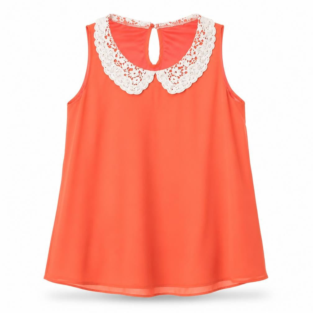 Womens UK Size 6 Select Orange Basic Tank