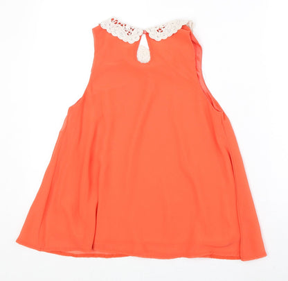 Womens UK Size 6 Select Orange Basic Tank