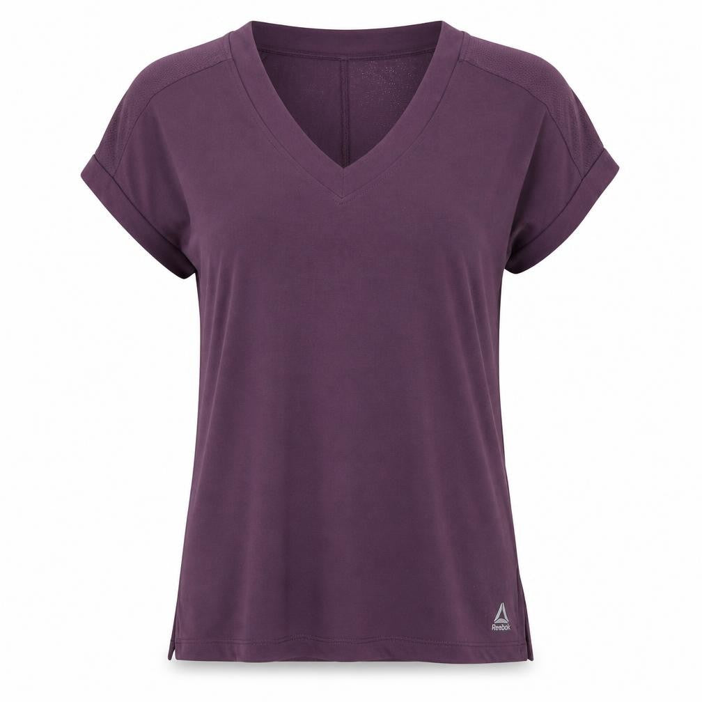 Womens UK Size S Reebok Purple  T-Shirt