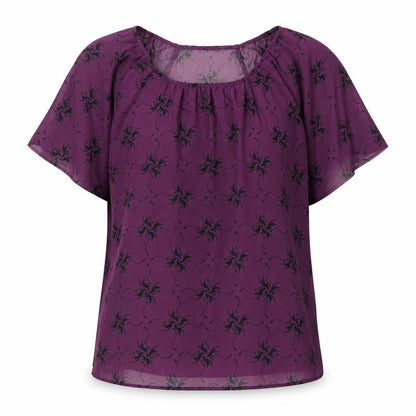 Womens UK Size 12 George Purple Basic Blouse