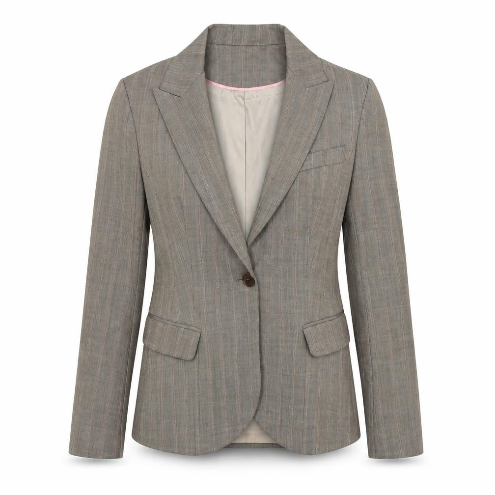 Womens UK Size 12 Warehouse Regular Beige Blazer