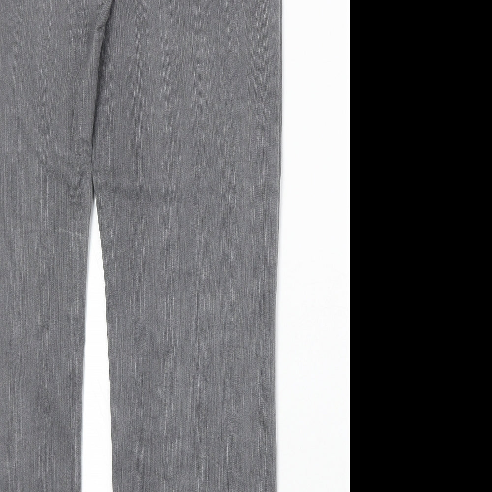 New Collection Womens Green Cotton Straight Jeans Size 10 Regular Zip