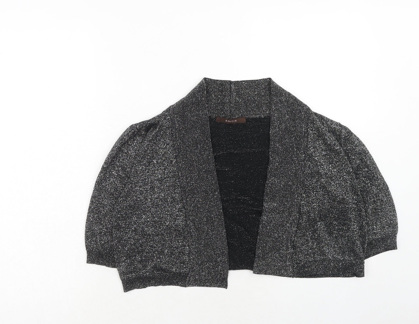 Womens UK Size 18 Savoir Silver Cardigan Jumper
