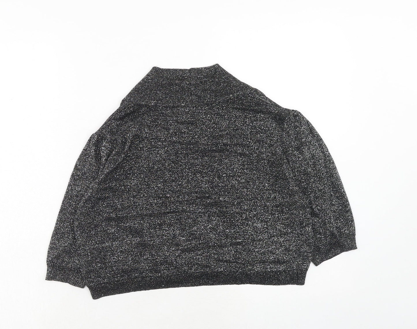 Womens UK Size 18 Savoir Silver Cardigan Jumper