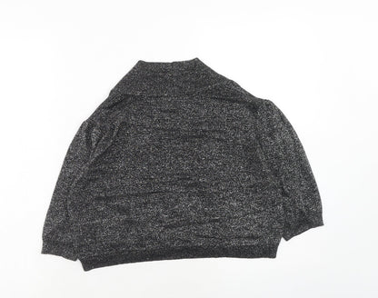 Womens UK Size 18 Savoir Silver Cardigan Jumper